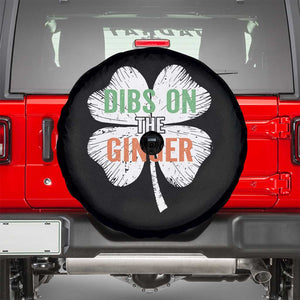 Funny St Patricks Day Dibs On The Ginger Spare Tire Cover Irish Redhead Shamrock TS11 Black Print Your Wear