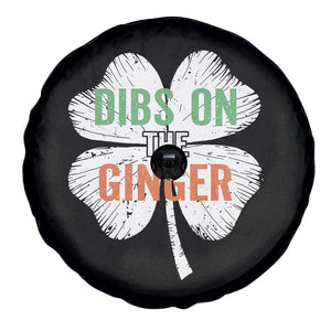 Funny St Patricks Day Dibs On The Ginger Spare Tire Cover Irish Redhead Shamrock TS11 Print Your Wear