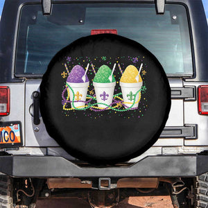Funny Mardi Gras Snowballs Fat Tuesday Carnival Beads Spare Tire Cover TS11 No hole Black Print Your Wear