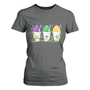 Funny Mardi Gras Snowballs Fat Tuesday Carnival Beads T Shirt For Women TS11 Dark Heather Print Your Wear