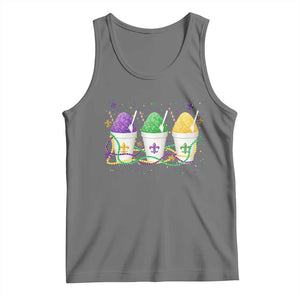 Funny Mardi Gras Snowballs Fat Tuesday Carnival Beads Tank Top TS11 Black Heather Print Your Wear
