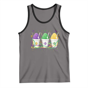 Funny Mardi Gras Snowballs Fat Tuesday Carnival Beads Tank Top TS11 Deep Heather Black Print Your Wear
