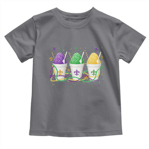 Funny Mardi Gras Snowballs Fat Tuesday Carnival Beads Toddler T Shirt TS11 Charcoal Print Your Wear