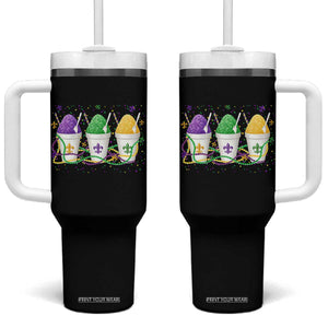 Funny Mardi Gras Snowballs Fat Tuesday Carnival Beads Tumbler With Handle TS11 One Size: 40 oz Black Print Your Wear