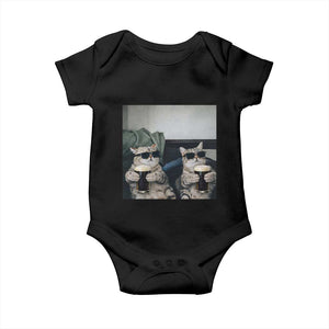 Funny Cat Drinking Irish Stout Beer Baby Onesie Black Beer and Cat Lovers TS11 Black Print Your Wear