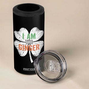 Funny St Patricks Day I Am The Ginger 4 in 1 Can Cooler Tumbler Irish Redhead Shamrock TS11 Print Your Wear