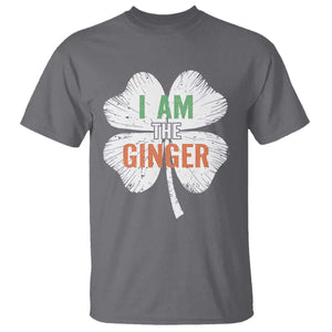 Funny St Patricks Day I Am The Ginger T Shirt - Irish Redhead Shamrock TS11 Charcoal Print Your Wear