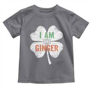 Funny St Patricks Day I Am The Ginger Toddler T Shirt Irish Redhead Shamrock TS11 Charcoal Print Your Wear