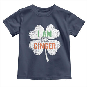 Funny St Patricks Day I Am The Ginger Toddler T Shirt Irish Redhead Shamrock TS11 Navy Print Your Wear