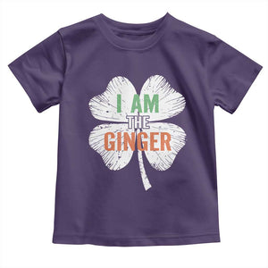Funny St Patricks Day I Am The Ginger Toddler T Shirt Irish Redhead Shamrock TS11 Purple Print Your Wear