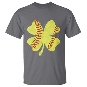 Softball St Patricks Day Irish Clover Sport T Shirt TS11 Charcoal Print Your Wear