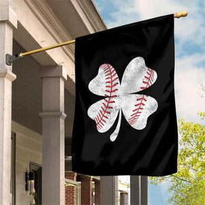 Funny Baseball St Patricks Day Vintage Clover Garden Flag TS11 Print Your Wear