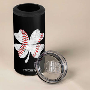 Funny Baseball St Patricks Day Vintage Clover 4 in 1 Can Cooler Tumbler TS11 Print Your Wear