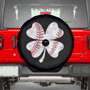 Funny Baseball St Patricks Day Vintage Clover Spare Tire Cover TS11 Black Print Your Wear