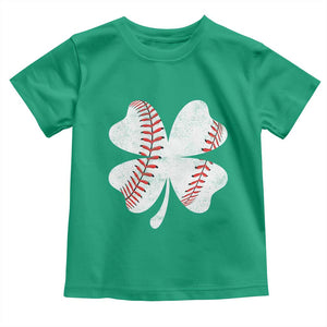 Funny Baseball St Patricks Day Vintage Clover Toddler T Shirt TS11 Irish Green Print Your Wear