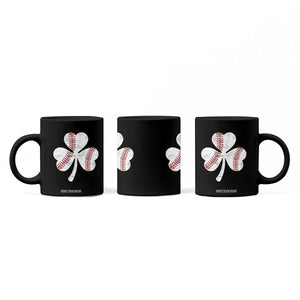 Funny Baseball St Patricks Day Distressed Shamrock Coffee Mug TS11 Print Your Wear