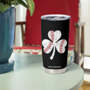 Funny Baseball St Patricks Day Distressed Shamrock Tumbler Cup TS11 Print Your Wear