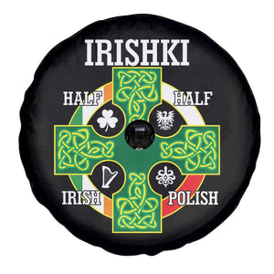 Irishki Half Irish Half Polish Spare Tire Cover Celtic Cross St Patricks TS11 Print Your Wear