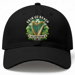 Irish Pride Baseball Cap Ireland Forever Erin Go Bragh Est 1922 Harp Shamrock TS11 Print Your Wear