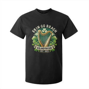 Irish Pride T Shirt For Kid Ireland Forever Erin Go Bragh Est 1922 Harp Shamrock TS11 Black Print Your Wear