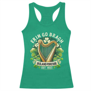 Irish Pride Racerback Tank Top Ireland Forever Erin Go Bragh Est 1922 Harp Shamrock TS11 Irish Green Print Your Wear