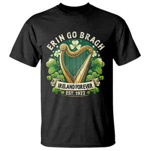 Irish Pride T Shirt Ireland Forever Erin Go Bragh Est 1922 Harp Shamrock TS11 Black Print Your Wear