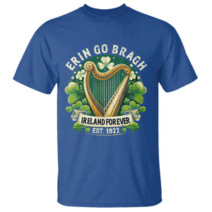 Irish Pride T Shirt Ireland Forever Erin Go Bragh Est 1922 Harp Shamrock TS11 Royal Blue Print Your Wear