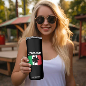 Funny Irish Italian St. Patrick's Day O'Talian Skinny Tumbler TS11 Print Your Wear