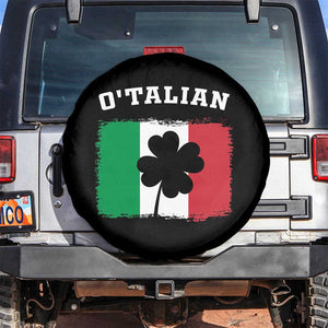 Funny Irish Italian St. Patrick's Day O'Talian Spare Tire Cover TS11 No hole Black Print Your Wear