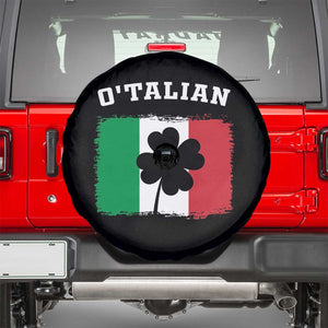Funny Irish Italian St. Patrick's Day O'Talian Spare Tire Cover TS11 Black Print Your Wear