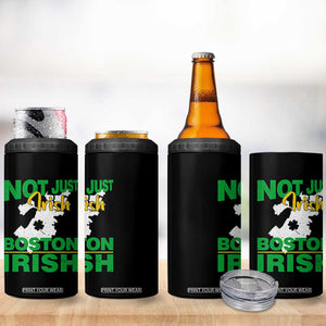 Funny Boston Irish 4 in 1 Can Cooler Tumbler Not Just Irish Boston Irish Shamrock TS11 Print Your Wear