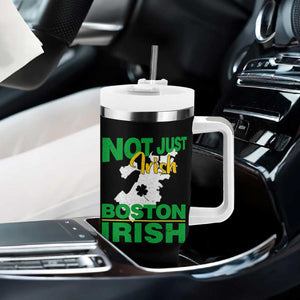 Funny Boston Irish Tumbler With Handle Not Just Irish Boston Irish Shamrock TS11 Print Your Wear