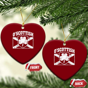 Irish-Scots Irish Scottish Ceramic Ornament O'Scottish Vintage Shamrock TS11 Print Your Wear