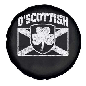 Irish-Scots Irish Scottish Spare Tire Cover O'Scottish Vintage Shamrock TS11 Print Your Wear