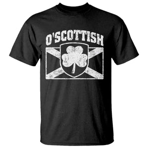 Irish-Scots Irish Scottish T Shirt O'Scottish Vintage Shamrock TS11 Black Print Your Wear