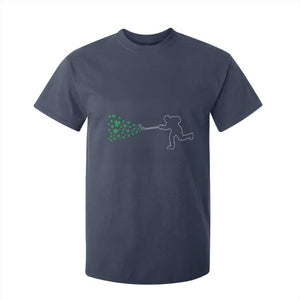 Funny St Patrick's Day Ice Hockey Shamrock T Shirt For Kid TS11 Navy Print Your Wear