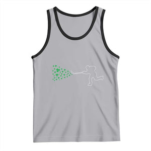 Funny St Patrick's Day Ice Hockey Shamrock Tank Top TS11 Athletic Heather Black Print Your Wear