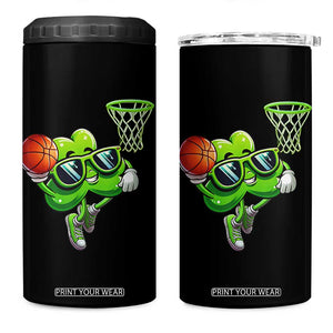 Funny St Patrick's Day Basketball Green Shamrock 4 in 1 Can Cooler Tumbler TS11 One Size: 16 oz Black Print Your Wear