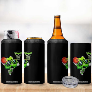 Funny St Patrick's Day Basketball Green Shamrock 4 in 1 Can Cooler Tumbler TS11 Print Your Wear