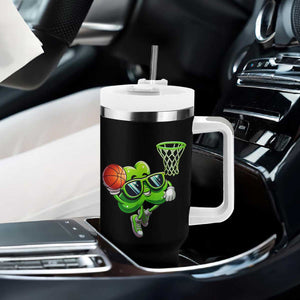 Funny St Patrick's Day Basketball Green Shamrock Tumbler With Handle TS11 Print Your Wear