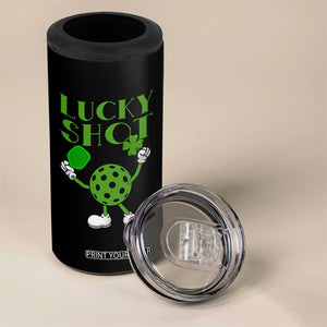 Funny St Patrick's Day Pickleball Lucky Shot 4 in 1 Can Cooler Tumbler TS11 Print Your Wear