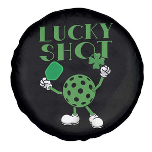 Funny St Patrick's Day Pickleball Lucky Shot Spare Tire Cover TS11 Print Your Wear