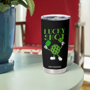 Funny St Patrick's Day Pickleball Lucky Shot Tumbler Cup TS11 Print Your Wear
