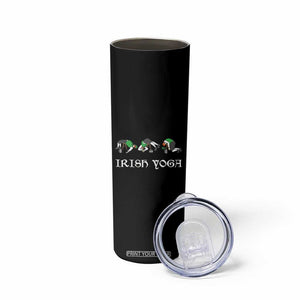 Funny St Patricks Day Beer Drinking Skinny Tumbler Irish Yoga Leprechaun Beer Mug TS11 Print Your Wear