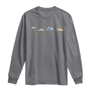 The Life Of Jesus Christ Religious Bible Verse Long Sleeve Shirt TS11 Charcoal Print Your Wear