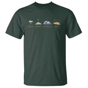 The Life Of Jesus Christ Religious Bible Verse T Shirt TS11 Dark Forest Green Print Your Wear