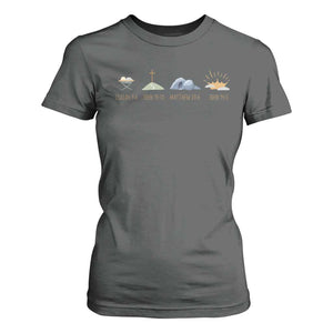 The Life Of Jesus Christ Religious Bible Verse T Shirt For Women TS11 Dark Heather Print Your Wear