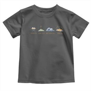 The Life Of Jesus Christ Religious Bible Verse Toddler T Shirt TS11 Dark Heather Print Your Wear