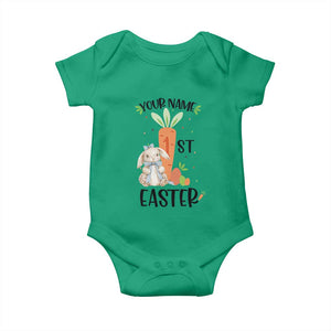 Personalized Easter Day Baby Onesie Custom Text 1st Easter Cute Bunny Carrot TS11 Irish Green Print Your Wear