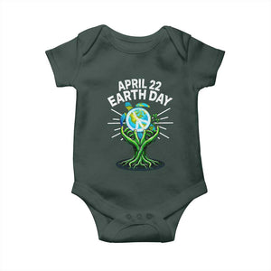 Happy Earth Day April 22 Baby Onesie Restore Earth Sea Turtle Tree Peace Sign TS11 Print Your Wear